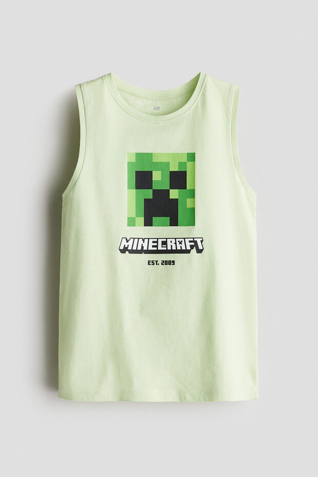 Baskılı Kolsuz Üst - 1