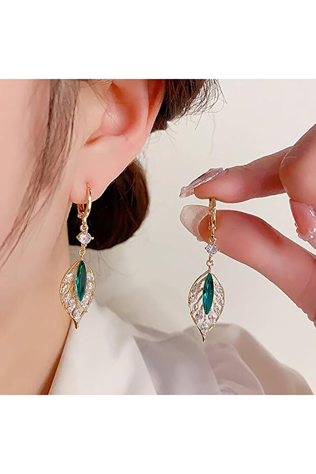 Sic Moda Leaf Earrings 5723B - 4