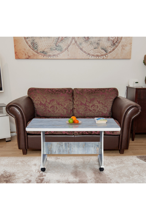 Tekerlekli Mdf Masa Orta Sehpa - 1