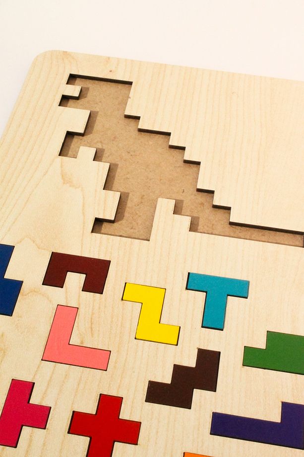 Ahşap Eğitici Puzzle | 3’ü 1 Arada Şekiller, Renkler ve Hayvanlar Yapboz | Montessori 3+ Yaş Oyuncak - 4