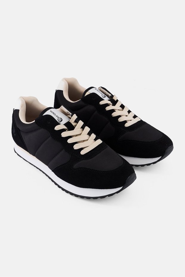 Men Lace Up Outdoor Shoes, Black