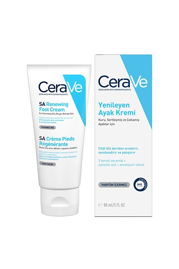 CeraVe Renewing Foot Cream for Very Dry Skin 88ml