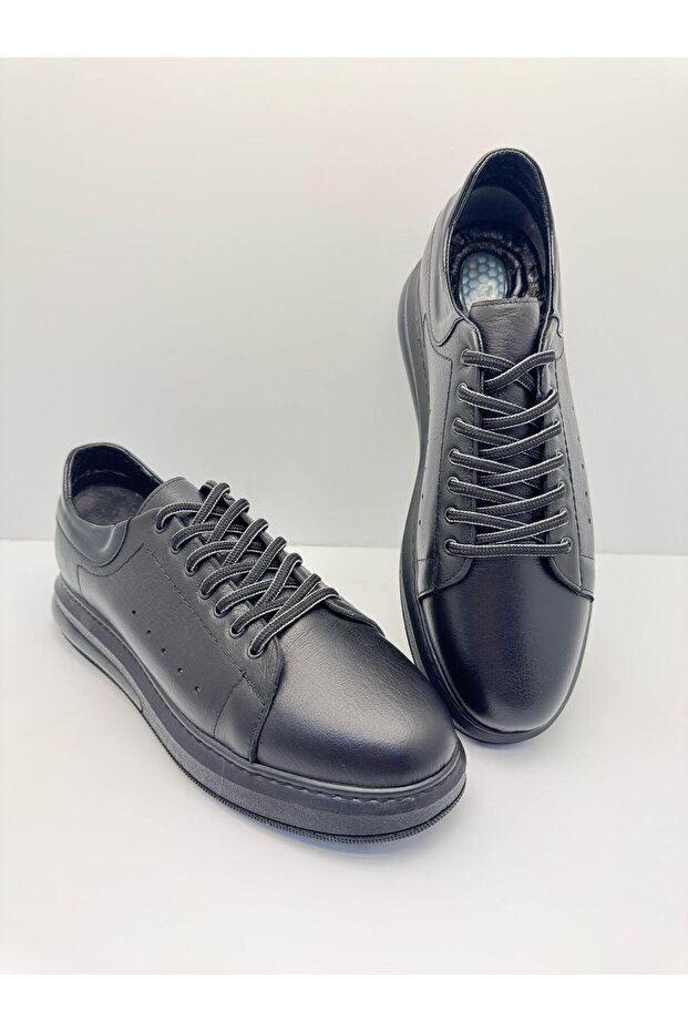Inside and Outside Genuine Leather Poly Sole Orthopedic Casual Shoes Large Size Shoes 40-50 Number