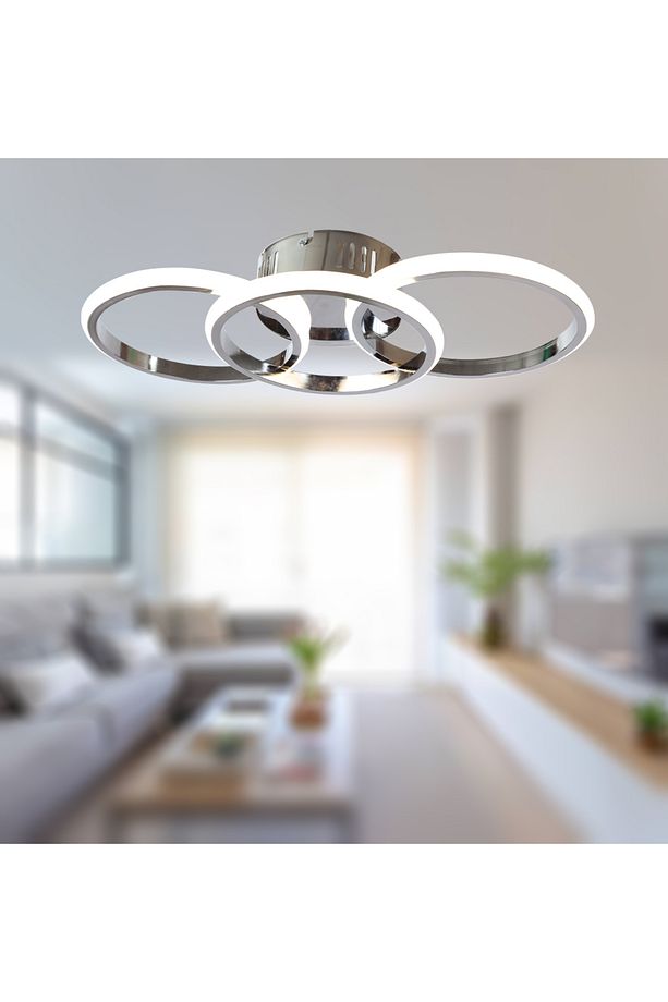 TT305-3-KR-GÜNIŞIĞI TT Aydınlatma ( GÜN IŞIĞI ) Krom Kaplama 3 lü Led Avize - 3