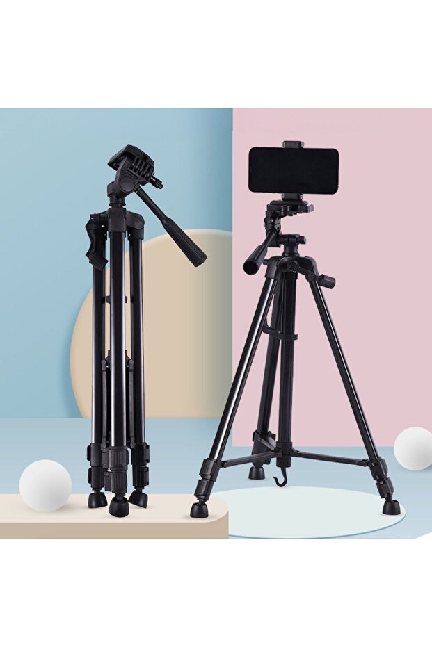 Buffer ®   146 cm Tripod with Bluetooth Control That Can Be Installed on Phone and Camera - 3