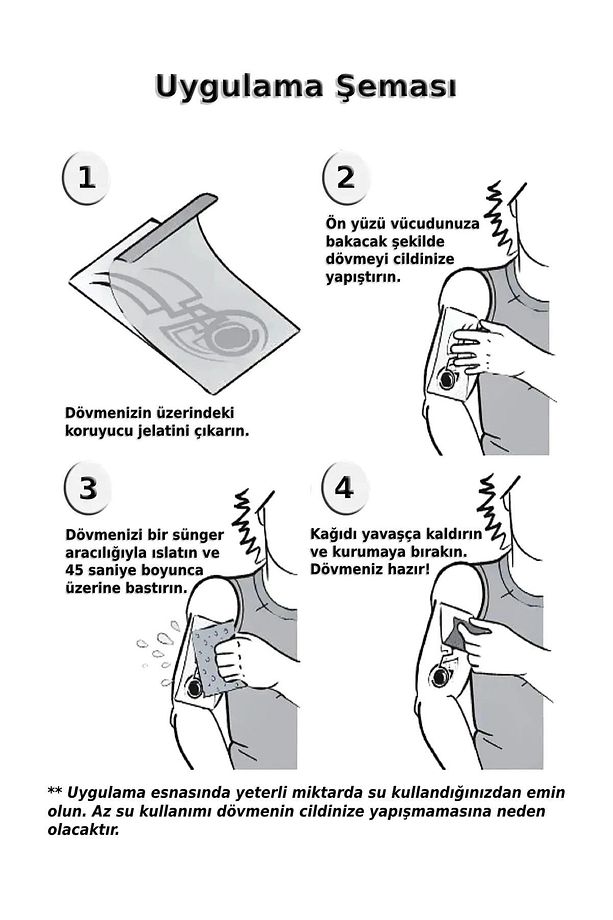 Gerçek Dövme Görünümlü Gül Modelli 3 Boyutlu Bacak Tattoo - 7