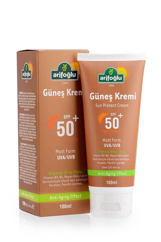 Güneş Kremi 50+SPF  UVA/UVB Matt Form - Anti Aging Etki 100ml - 5