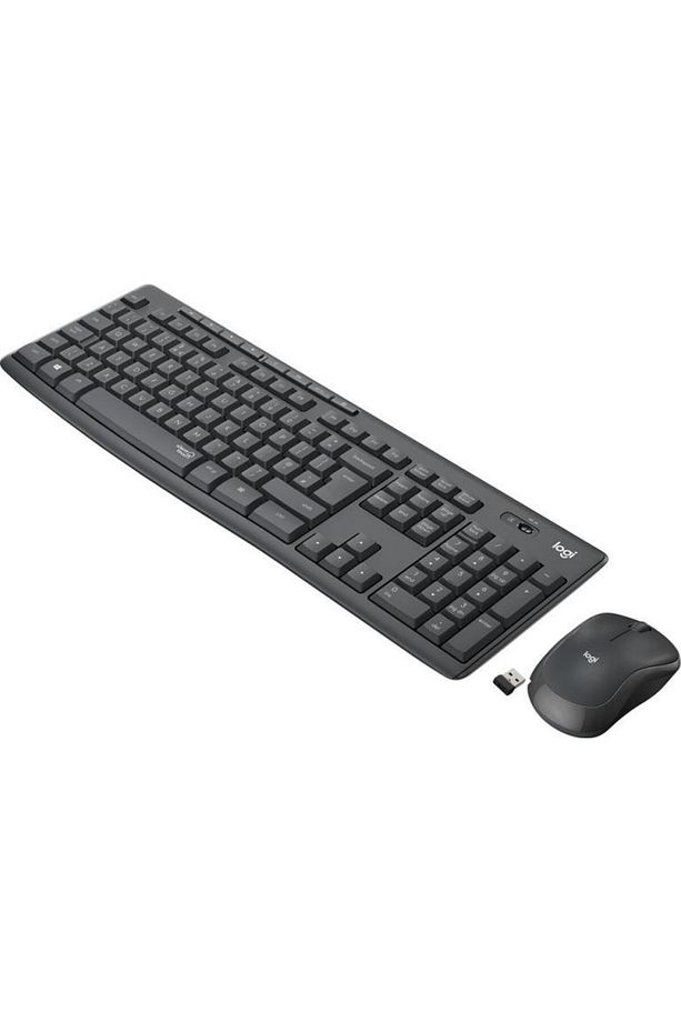MK295 Kablosuz İngilizce Klavye Mouse Set Siyah - 1