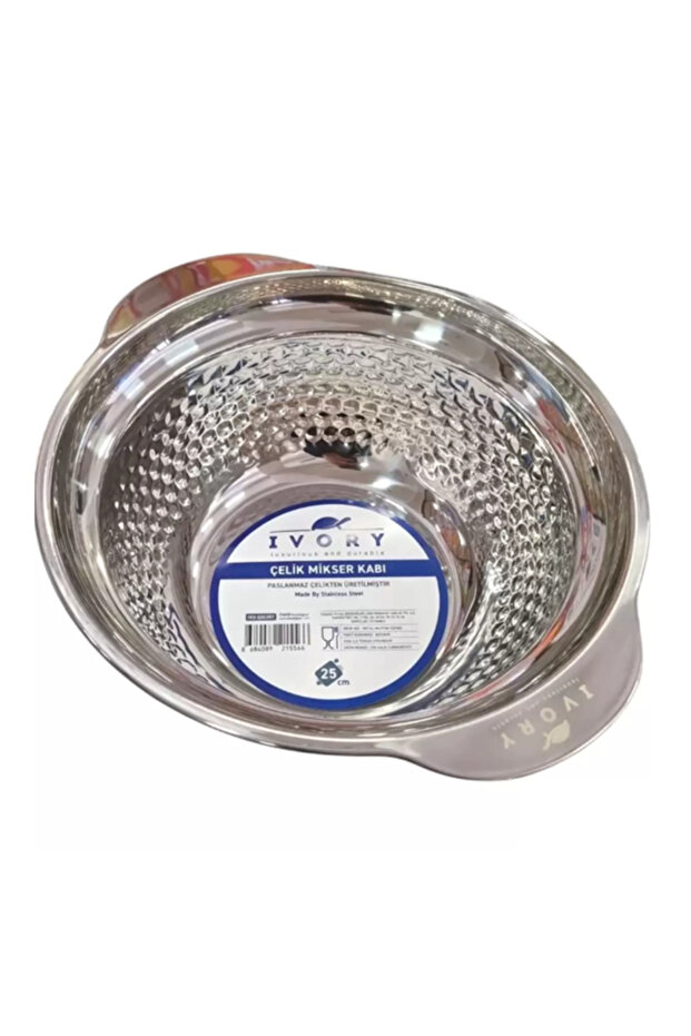 Stainless Steel Cake Whisk Mixer Bowl 25 cm