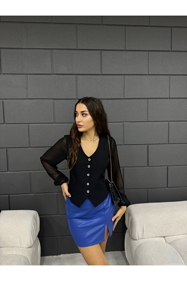 Kolu Tüllü Ceket - 2