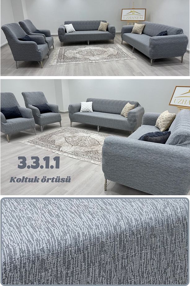 Koltuk Örtüsü Takımı 3.3.1.1 Koltuk Kılıfı Çekyat Kanepe Örtüsü - 1
