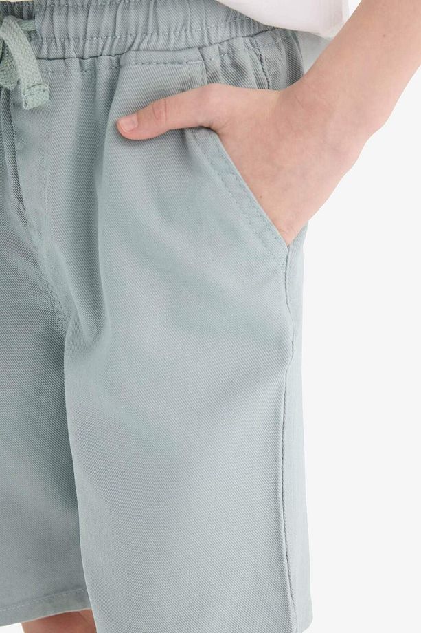 Erkek Çocuk Beli Lastikli Gabardin Şort E6677A825HS - 6