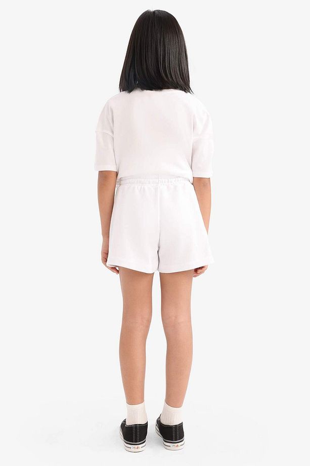 Kız Çocuk Beli Lastikli Basic Düz Şort E6589a825hs - 6