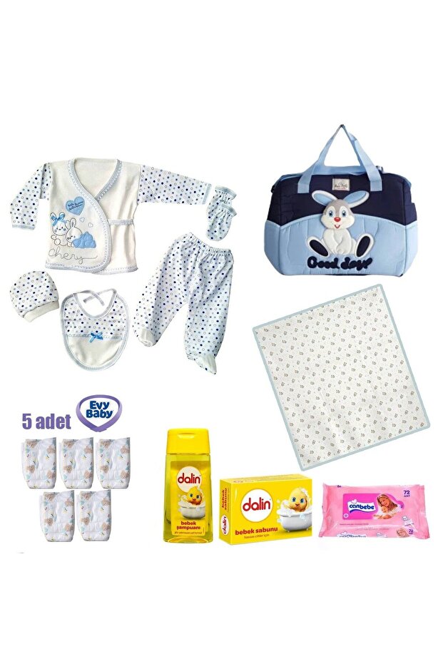 Mavi 15 Parça Doğum Seti - 3