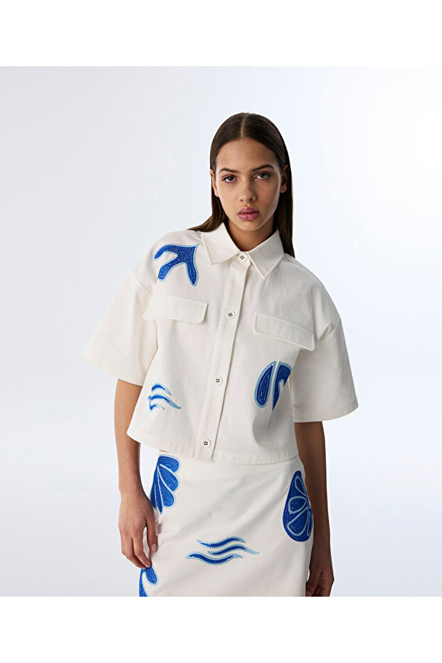 KONTRAST NAKIŞLI CEKET - 1