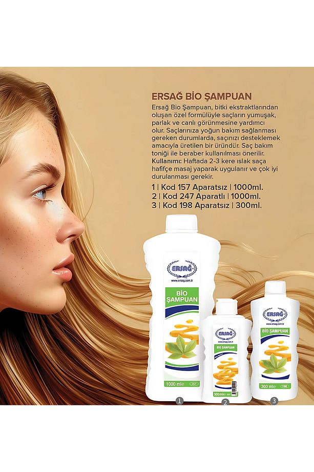 ERSAĞ BİO ŞAMPUAN 1000ML - 1