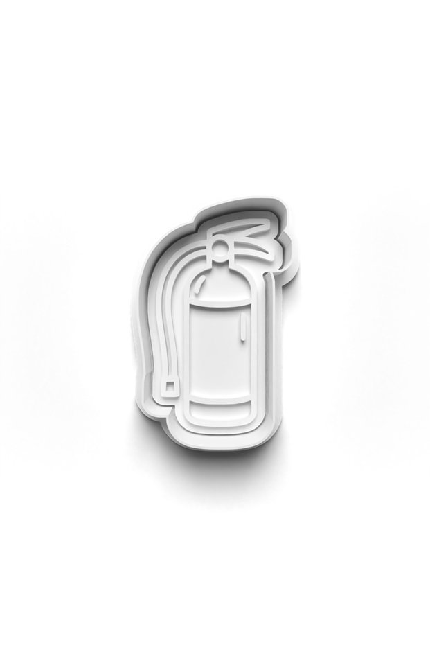 Fire Bomb Cookie Cutter and Stamp 3D-0546_3