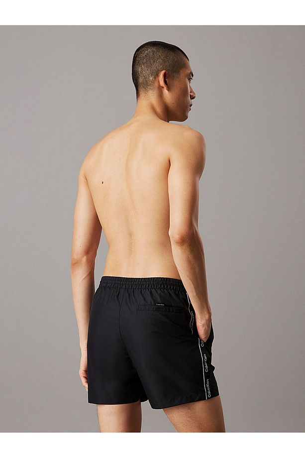 Medium Drawstring Swim Shorts - Logo Tape - Deniz Şortu - 2