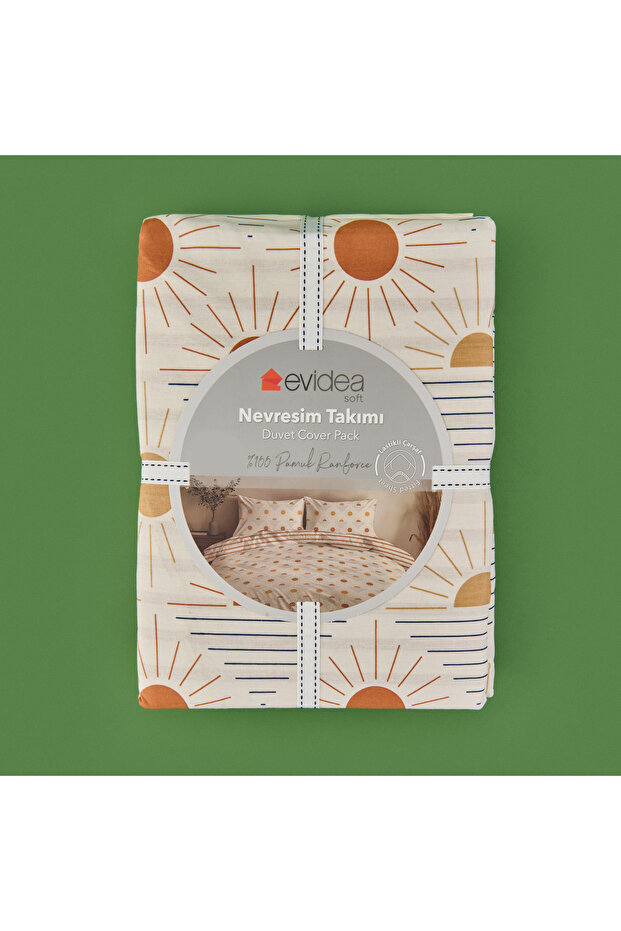 Soft Soleil Tek Kişilik Nevresim Takımı - Bej - 5
