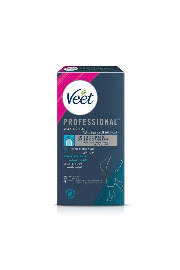 Veet Easy-Gel Wax Strips for Sensitive Skin - 20 Strips