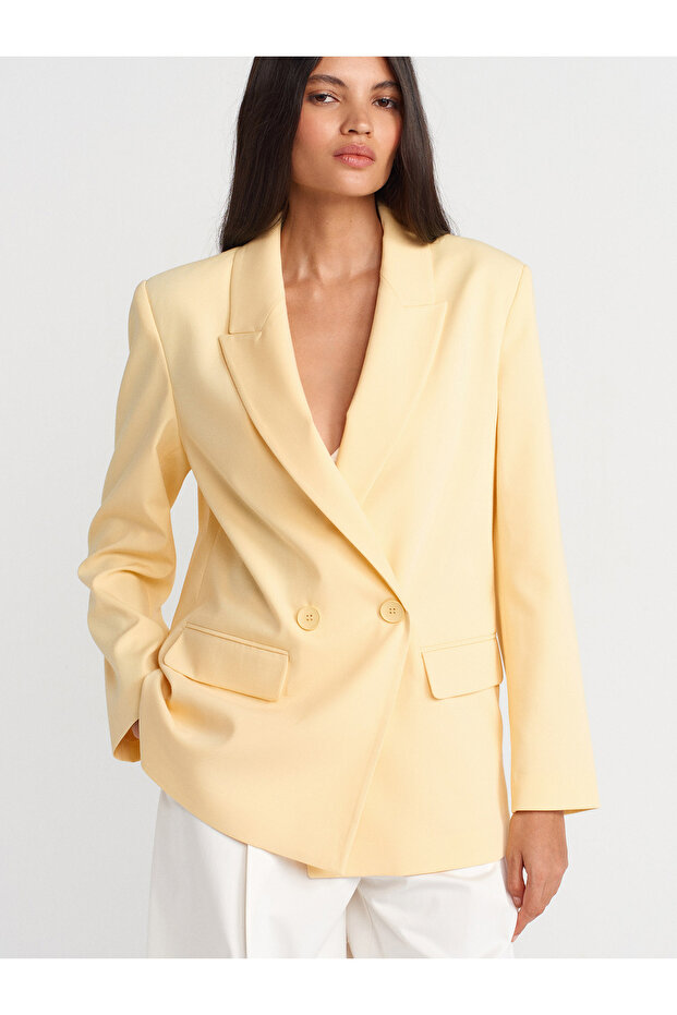 60769 Blazer Ceket-Sarı - 3