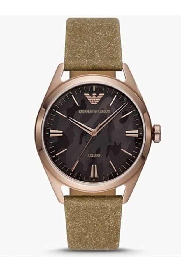 Men Stainless Steel Leather Quartz Watch