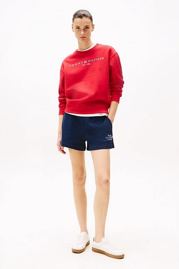Kadın Th Regular Hilfiger Sweat Şort - Lacivert - 2