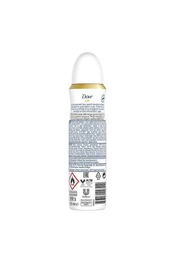 Kadın Sprey Deodorant Advanced Care Invisible 72 Saat Koruma 150 ml X3 - 8