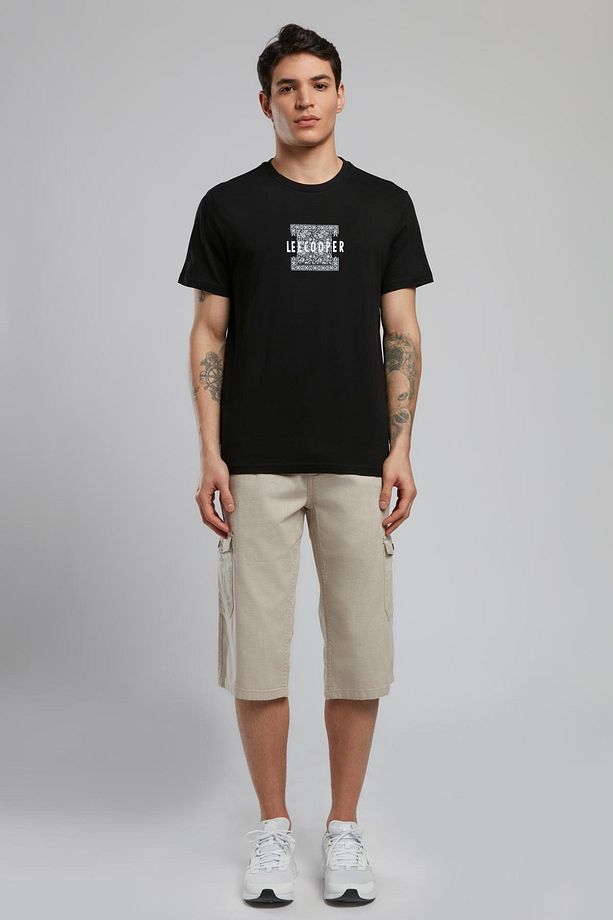Man 1 Long Erkek %100 Pamuk Dokuma Bermuda Bej - 1