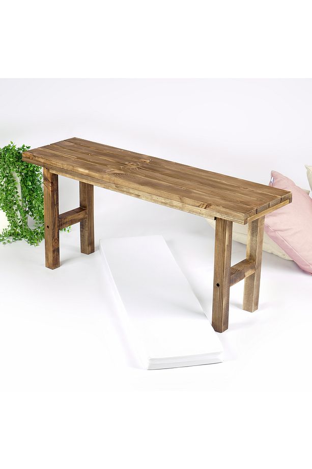Ahşap Minderli Bank ,Ahşap Mutfak Sandalyesi ,Minderli Antre Bench - 2