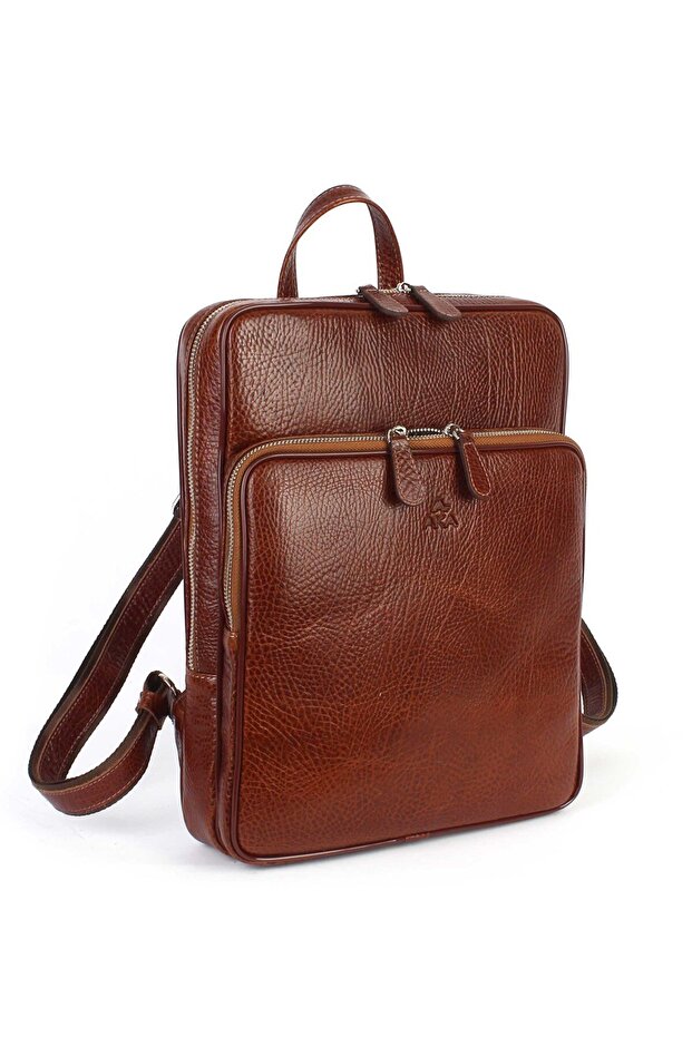 Leather Tan Backpack 905 63