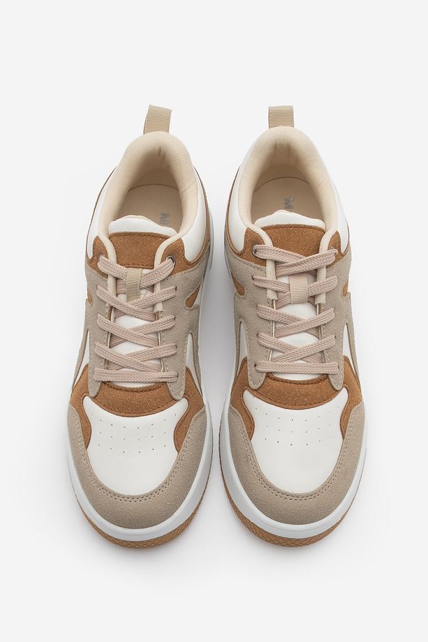 Kadın Sneaker Yüksek Taban Spor Ayakkabı Aryan Camel - 7