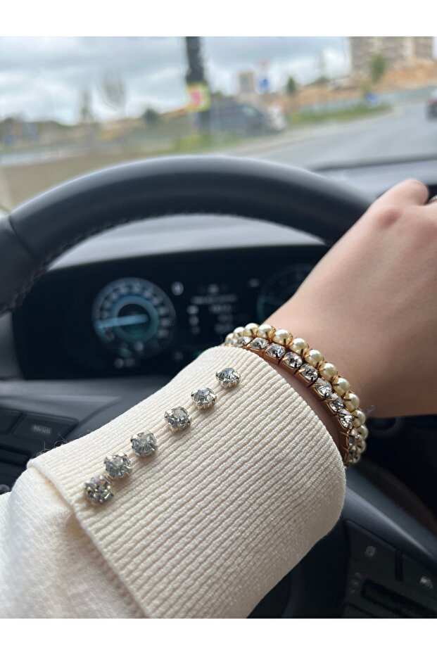 Taşlı Triko Tunik - 5