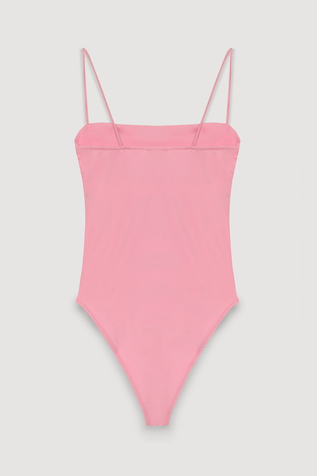Askılı Bodysuit Pembe - 3