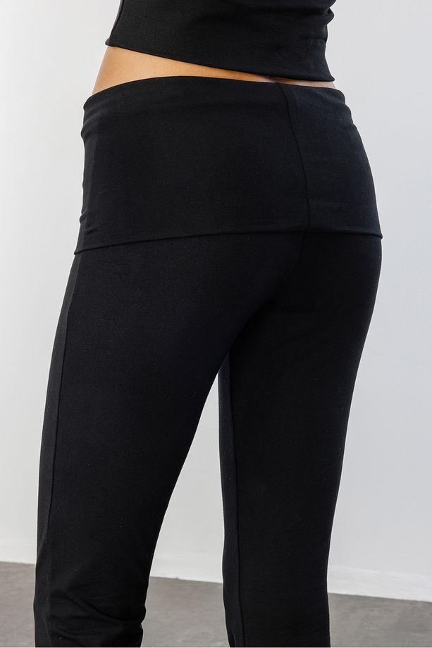 Kadın İspanyol Paça Jarse Pantolon Flared İSPANYOLPAÇA-PANTOLON - 6