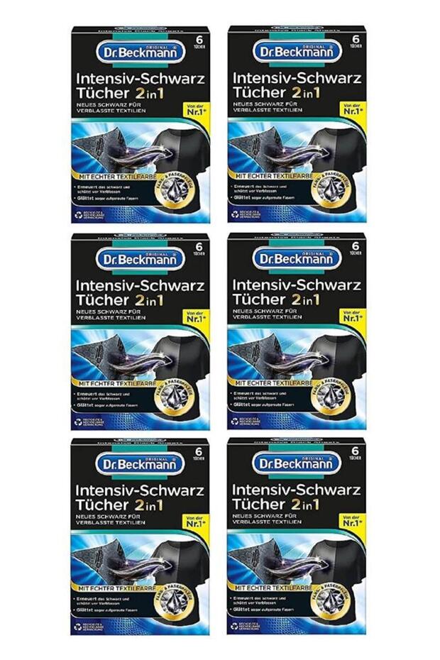 Black Laundry Color Renewing and Protective Wipes 6 Pack Set of 6
