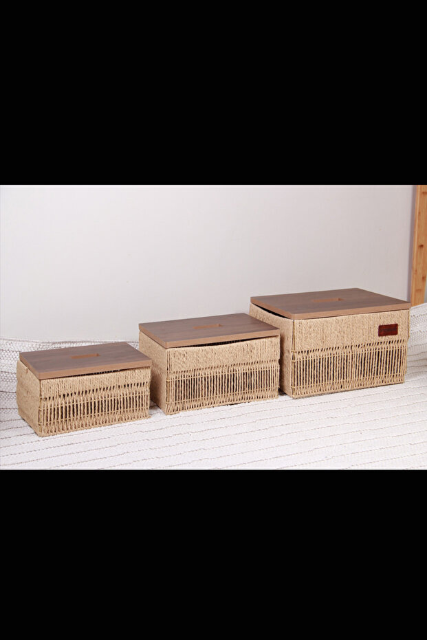 Versatile storage basket set with distinctive lampshade - 4