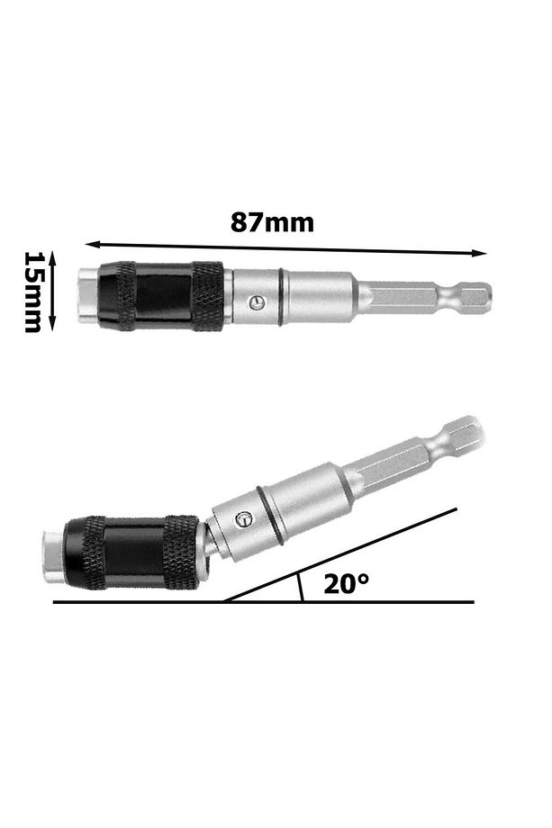 Matkap Ucu Uzatma Bits Elektrikli Tornavida Bükülebilir Adaptör Şarzlı Şarjlı Tornavida Ucu Uç - 2