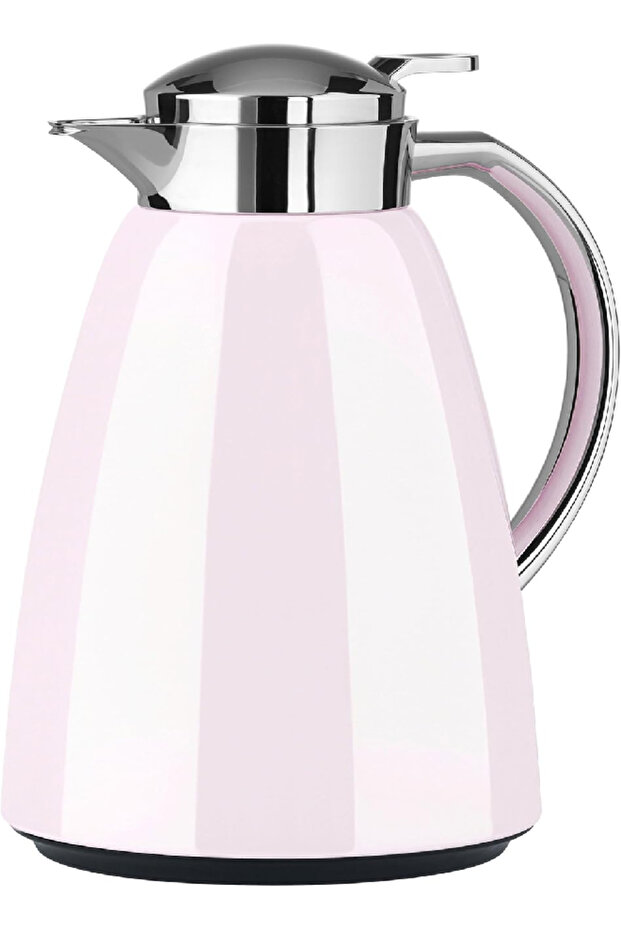 Campo 1L Vacuum Jug, Pastel Rose – ABS Plastic, Glass Liner, Leak-Proof, Quick-Tip Closure