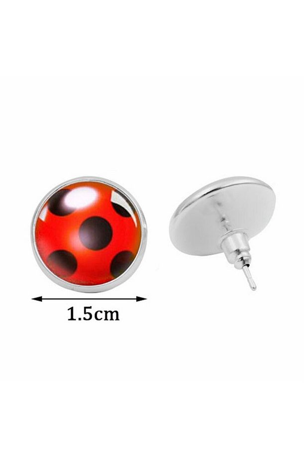 Mucizevi Uğurböceği Ladybug Küpe Kwami Mucize Küpe - 2