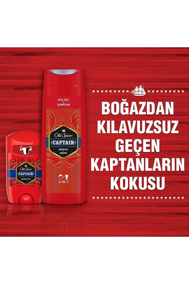 400ml Duş Jeli 2 Adet +1 Adet Deo Stick 50 Ml Captain - 5