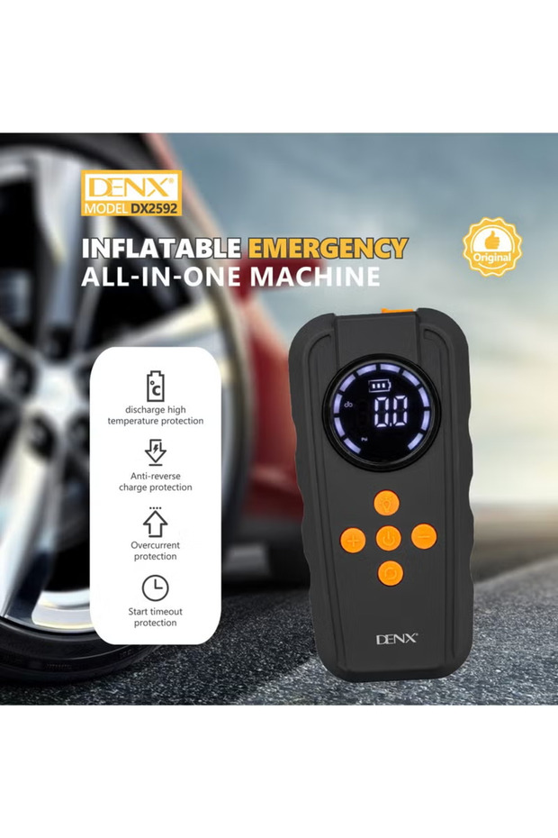 جهاز طوارئ قابل لنفخ اطارات السيارة متعدد الاستخدامات - 5