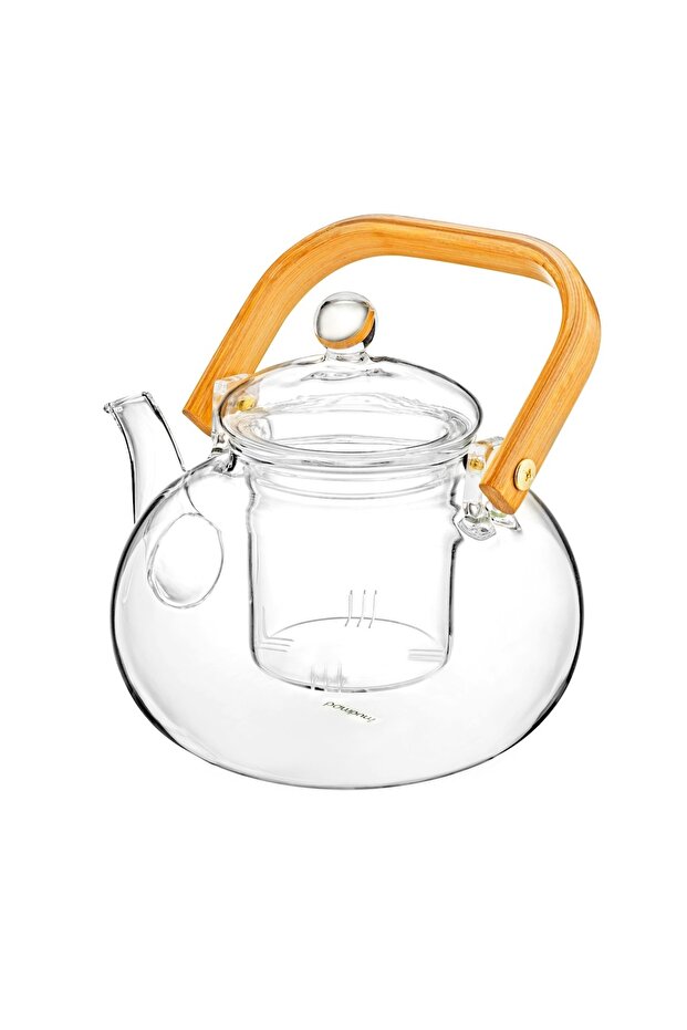 Lear Süzgeçli Cam Demlik 1000ml - 3