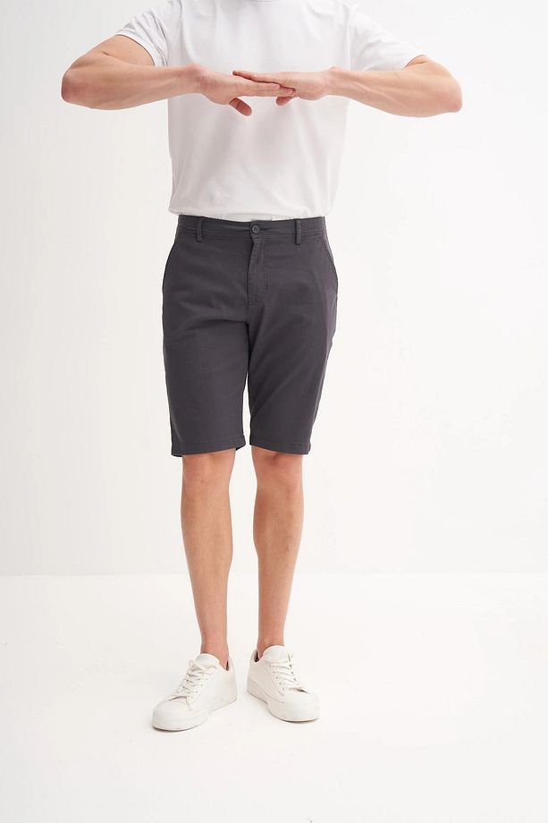 Regular Fit Gabardin Bermuda Şort 6001 - 1