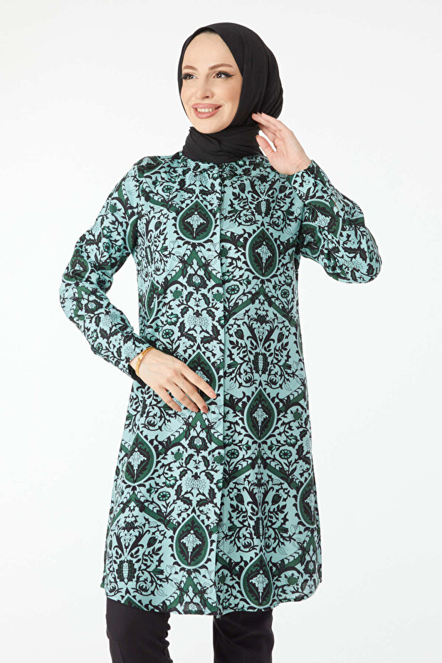 Patterned Tunic Mint - 24502 - 4