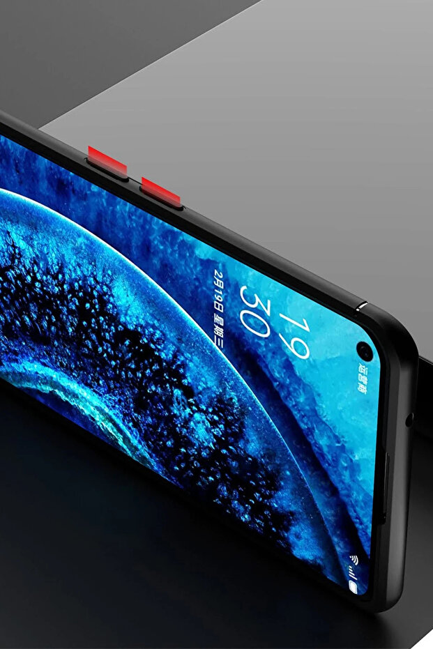 حافظة Find X2 من السيليكون مع حلقة - أسود SPTGL - 7