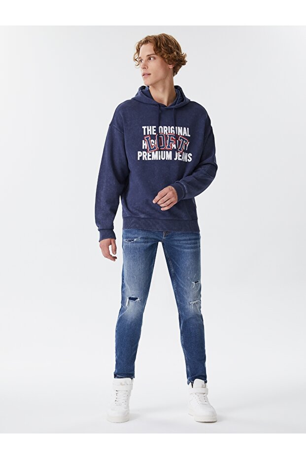 Oversize Fit Erkek Sweatshirt - 4