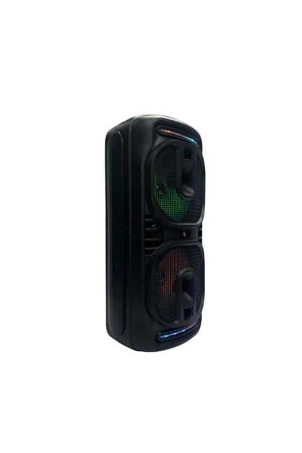KTS-1819 Siyah Bluetooth Hoparlör | RGB LED, Dahili Mikrofon, Kumandalı Speaker - 4