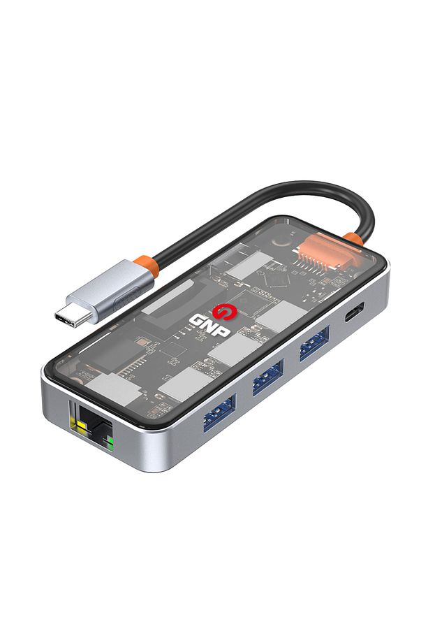 8in1 Usb Type-c Hub Port Adaptör Hdmı 4K Usb Ethernet Pd Girişli Macbook Uyumlu (2 YIL GARANTİ) - 3