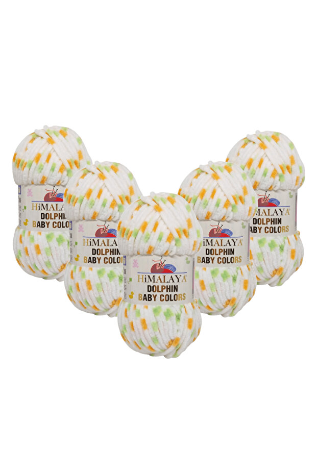 Dolphin Baby Colors Velvet Rope 5 Pack - 80401 - 100 Gr. 120 Mt.